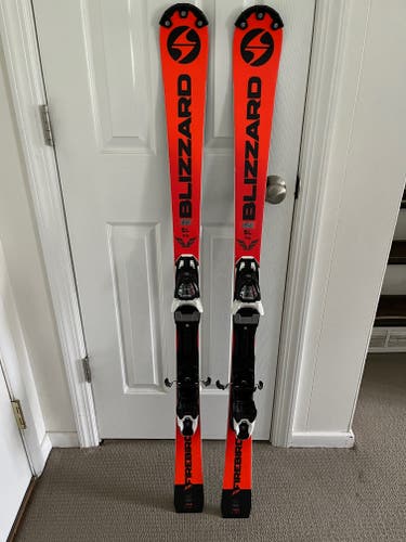 Used Blizzard Firebird Jr 136cm FIS SL w/ Marker 10 bindings, used one season, $200 or best offer