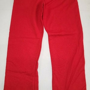 20406 Mens MLB CLEVELAND INDIANS Full Length Jersey SWEATPANTS New RED