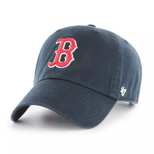 2022 Boston Red Sox B '47 Brand MLB Clean Up Adjustable Strapback Hat Dad Cap