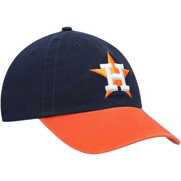 47 Brand Houston Astros Clean up Dad Hat Cap Black/White