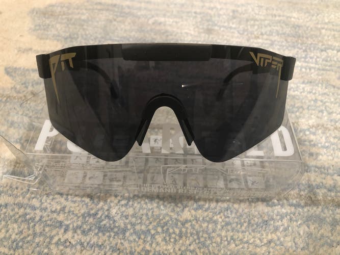 Black and Gold Brand New Pit Viper Sunglasses
