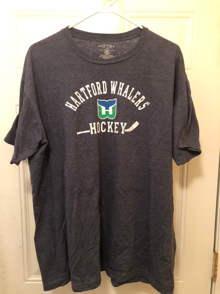 Vintage Old Time Hockey Navy Adult Used XXL Shirts Hartford Whalers