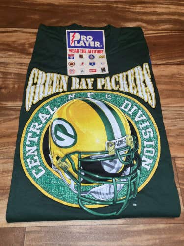 NEW Vintage 1995 Green Bay Packers Pro Player Sports Helmet T Shirt Size M/L