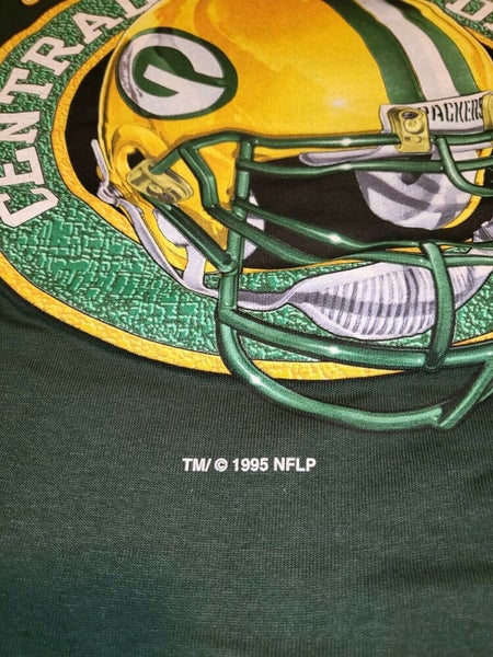 New Vintage 1995 Green Bay Packers Pro Player Sports Helmet T Shirt Size M/L