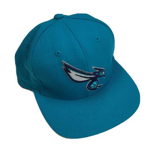 Charlotte Hornets Mitchell & Ness NBA Snapback Hat Cap Big Alternate Logo Teal