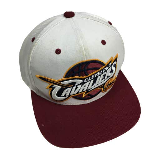 Cleveland Cavaliers Mitchell & Ness Snapback Hat Cap Logo Underbrim Spell Out