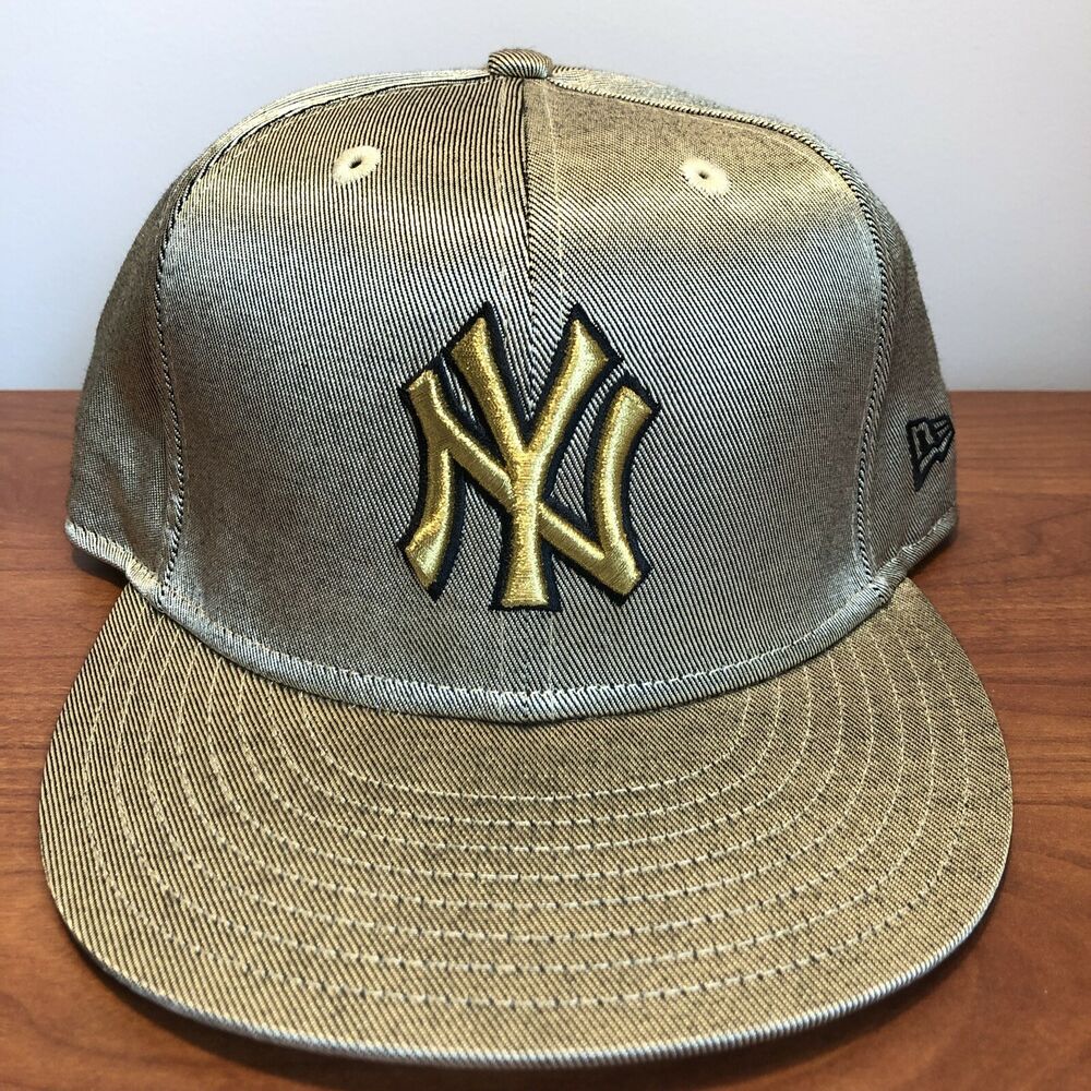 yankees hat gold