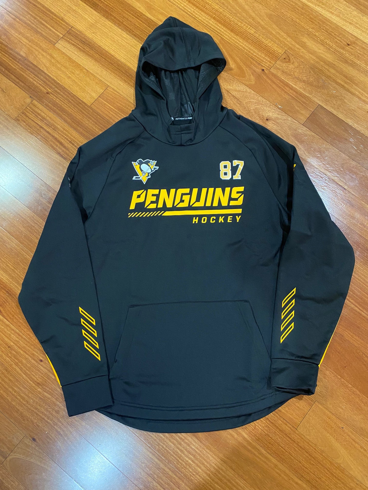 Pittsburgh Penguins NHL Light Blue Hooded Sweatshirt, Size X-Large