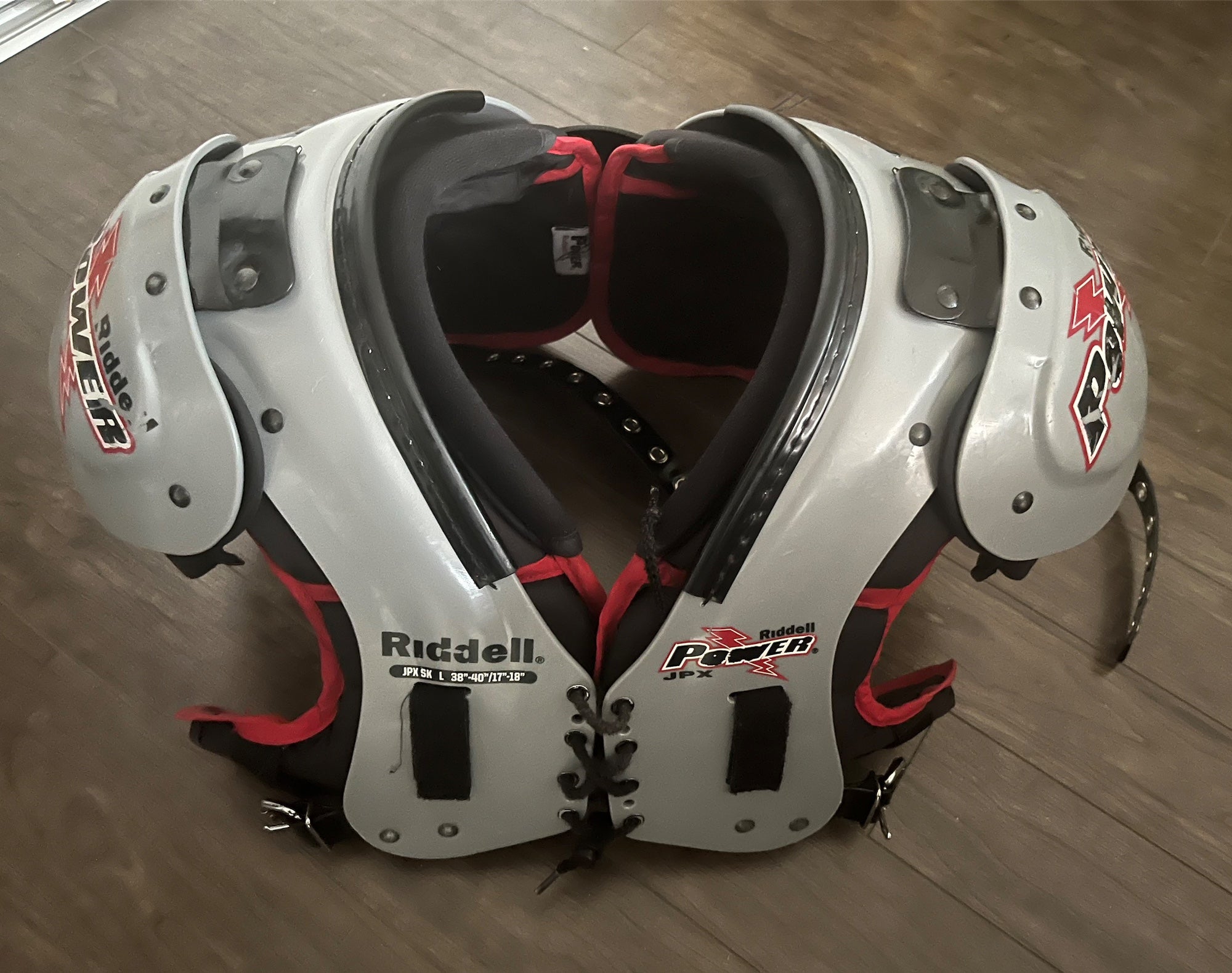 Used Large Riddell Power JPX SK Shoulder Pads SidelineSwap