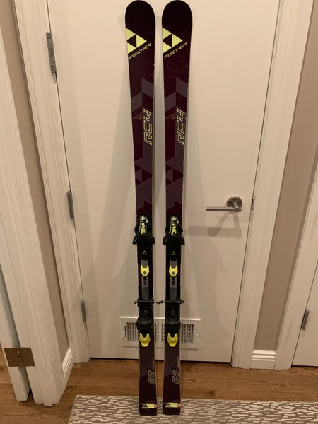 Used Fischer Racing RC4 World Cup GS Junior 170cm Skis With Bindings