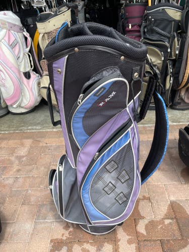 Golf cart bag RAM with 6 club dividers