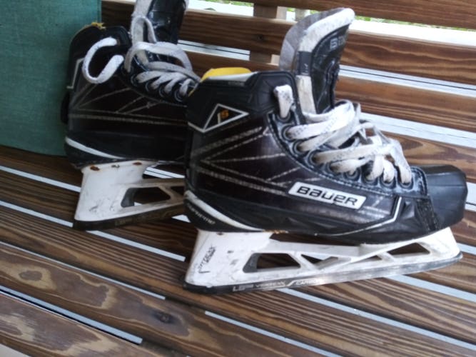 Senior Used Bauer Supreme 1S Hockey Goalie Skates Regular Width Size 7
