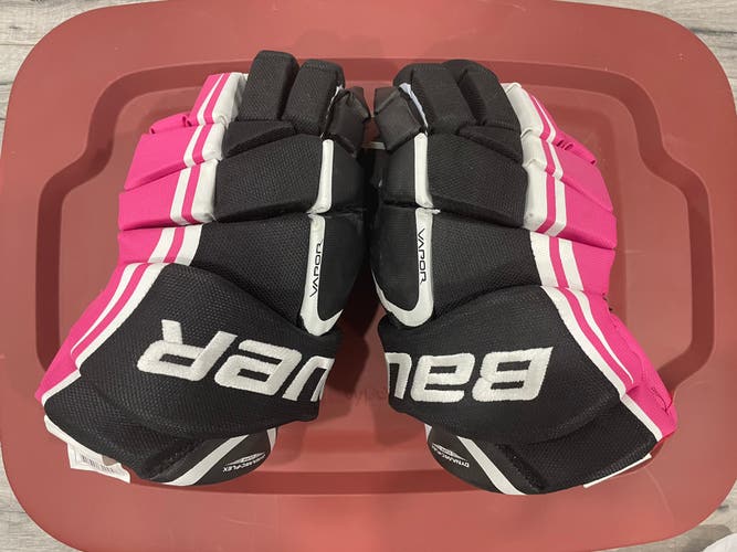 Bauer Vapor X 5.0 Hockey Glove- Sr 15” pink/black