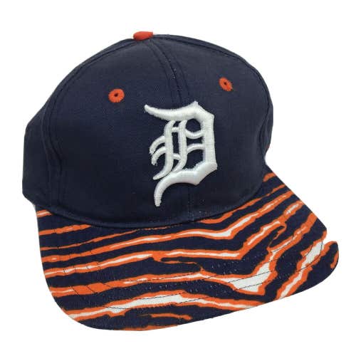 Custom Detroit Tigers x Zubaz Tiger Striped Snapback Hat Cap Small/Medium