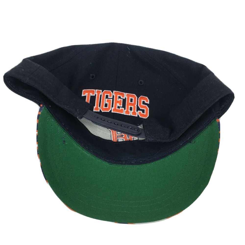 Detroit Tigers Gray Mens Hat Cap Baseball Adjustable Script Visor