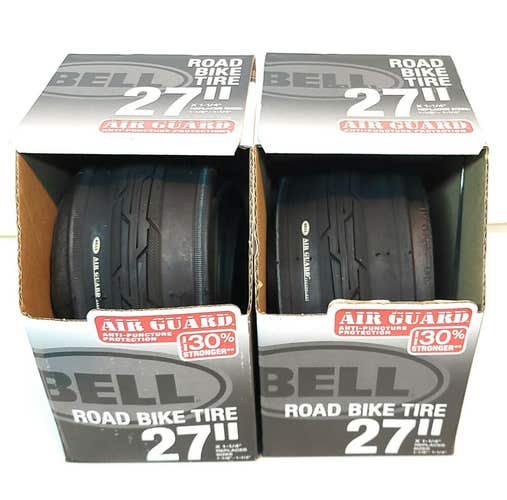 Lot of 2 Bell Road Bike Tires 27" x 1 1/4" (1 1/8" - 1 1/4")