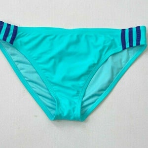 adidas Women's Sport Hipster Bikini Bottoms L Aqua Blue 5PLF029