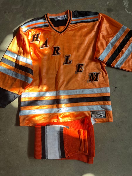 Harlem Hockey Jersey XXL & Knit Socks XL, Used.