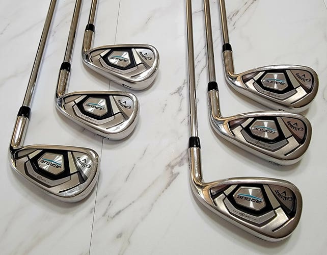 Used Callaway Right Handed Rogue Iron Set Regular Flex 6 Pieces Steel Shaft