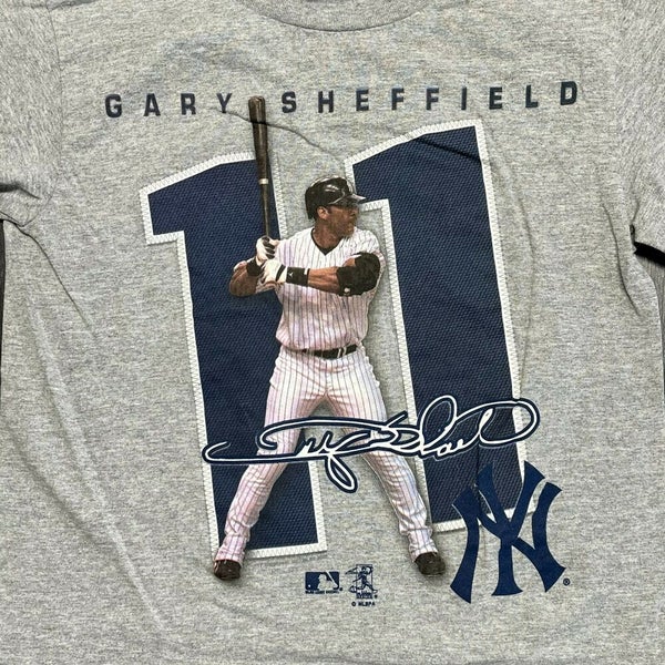 Gary Sheffield New York Yankees T Shirt Youth Small Kids Gray MLB Baseball  #11