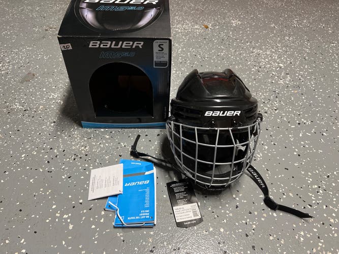 Used Small Bauer  Lil Sport Helmet With Cage