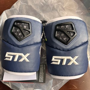 New Small STX Cell IV Arm Pads Lax Lacrosse NAVY NWT Elbow Caps
