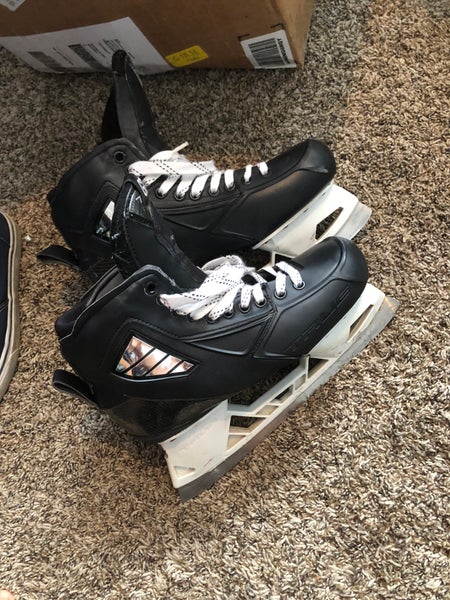 Used True Regular Width Size 8 2 Piece Hockey Goalie Skates
