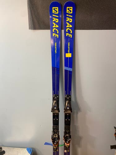 Salomon World cup 193cm gs skis, Metal plates and Icon bindings