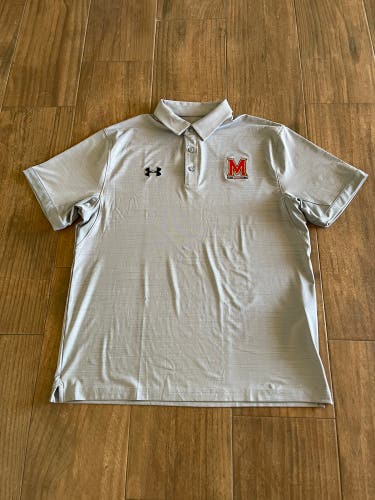 Under Armour Maryland Terrapins Elevated Polo Mens L