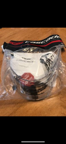 Cascade lacrosse goalie throat guard clear new