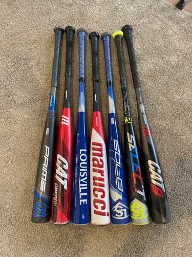 Used BBCOR Certified 2020 Louisville Slugger Composite Solo Bat (-3) 27 oz 30"