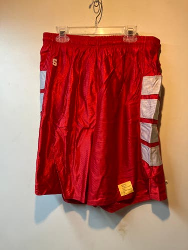 Red Used Men's Adult Large basketball Shorts