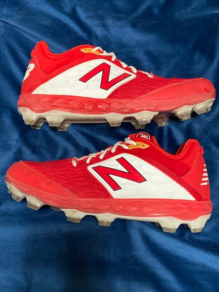 Men's Size 13 New Balance Red 3000v4 Molded Cleats