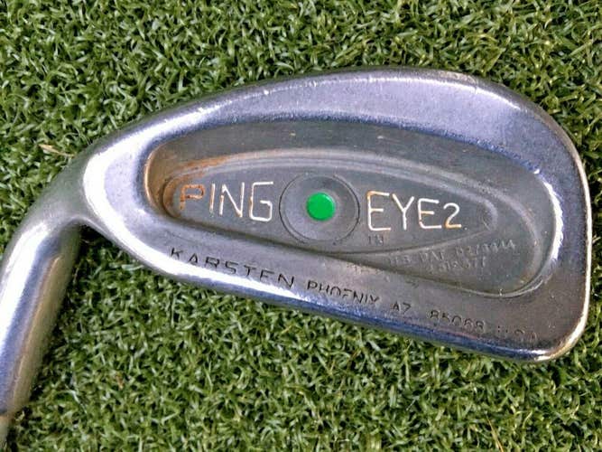 Ping Eye 2 Green Dot 6 Iron  /  LH /  ZZ Lite Stiff Steel ~37.5" / Nice / mm9956