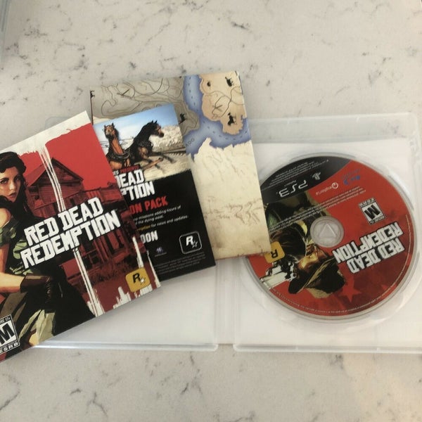 Red Dead Redemption Rockstar Games PS3 Video Game w/ Map and Manual