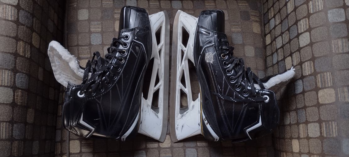 Senior Used Bauer Supreme S190 Hockey Goalie Skates Regular Width Size 9