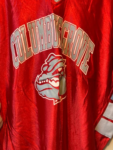 Red lg Columbus grove bulldogs basketball Jersey 14