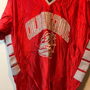 Red Large Columbus Grove high school basketball jersey number 20