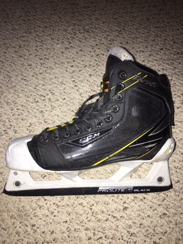 Used CCM Regular Width Size 8.5 Tacks Hockey Goalie Skates