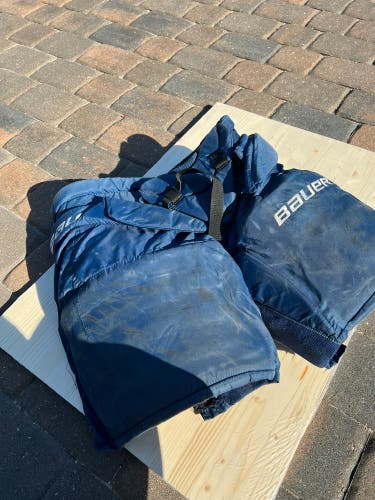 Navy Bauer Elite Hockey Goalie Pants