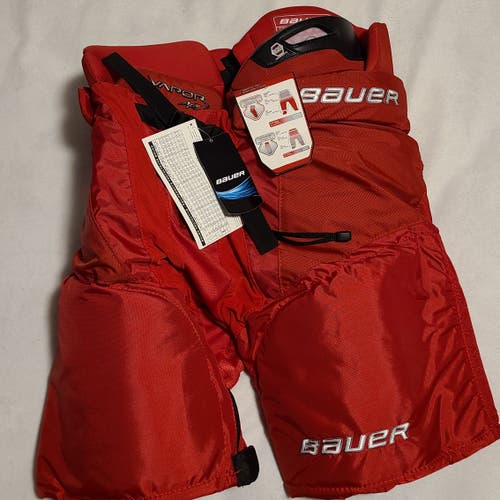 Senior New Small Bauer Vapor APX Red Hockey Pants
