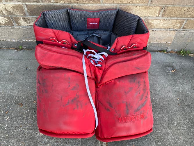 Vaughn Pro Stock Goalie Pants Red XL HURRICANES 7727
