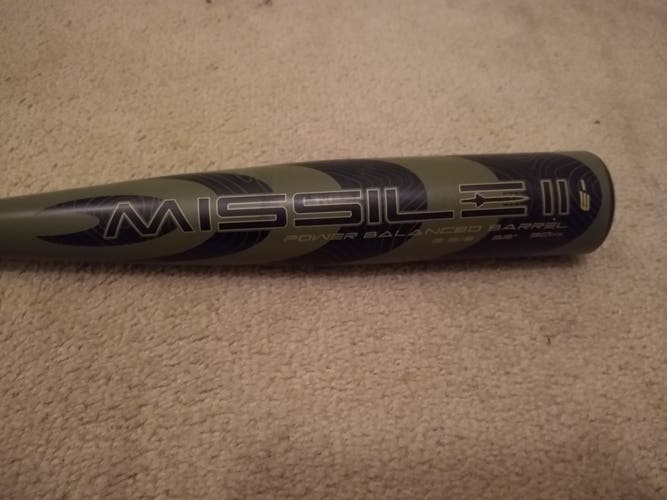 Used BBCOR Certified Alloy Stinger Missile 2 Bat (-3) 30 oz 33"