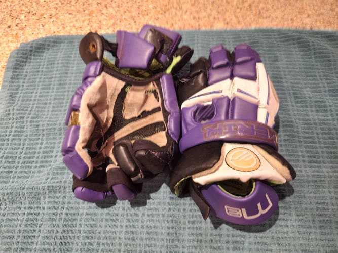 Used Player's Maverik M3 Lacrosse Gloves 13"