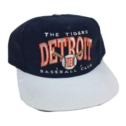 Vintage 90s Detroit Tigers Baseball Club Rookie League Kids Snapback Hat Cap