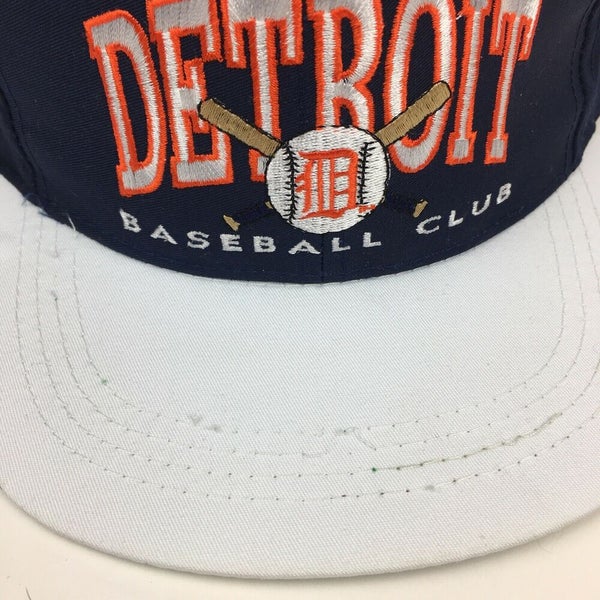 Vintage 90s Detroit Tigers Logo Athletic Blockhead Spellout Snapback Hat  Cap MLB | SidelineSwap