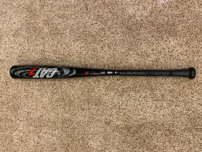 Used BBCOR Certified Marucci Alloy CAT 7 Bat (-3) 28 oz 31"