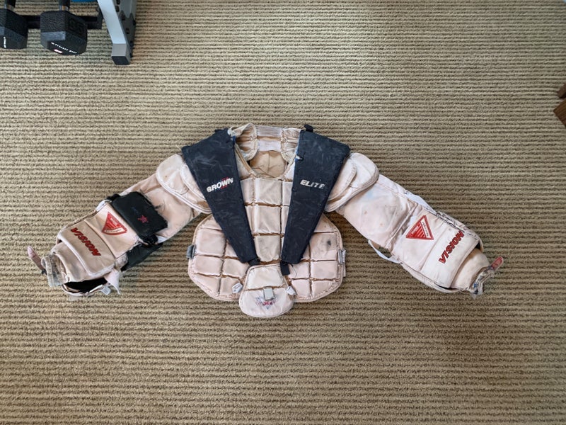 Used Large Vaughn Pro Stock Goalie Chest Protector