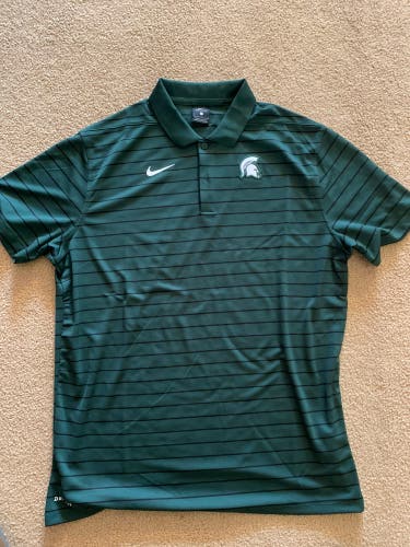 New Michigan State Hockey Nike Polo - Large