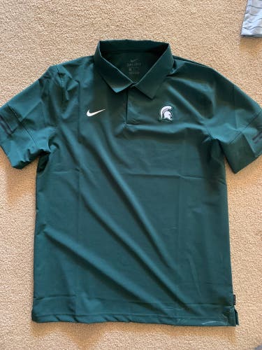 New Michigan State Hockey Nike Polo - Large